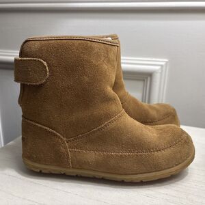 L.L.Bean Suede Sherpa wool Ankle Boots – Brown – Kids Size 12 - EUC Worn Once